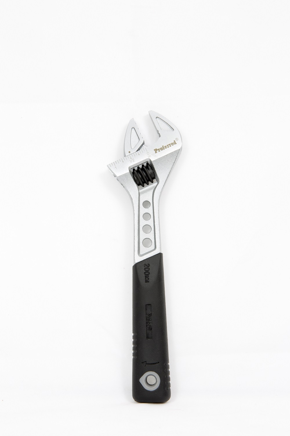 PROFERRED ADJ. WRENCH TIGER PAW W/ PADDED HANDLE MATTE 8'' 